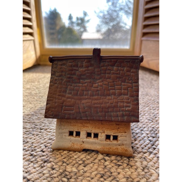 Windy Meadows Pottery Estate Sales Candle House Unsigned 639/674 Jan Richardson - Picture 3 of 7